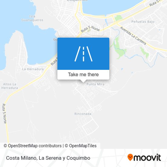 Costa Milano map