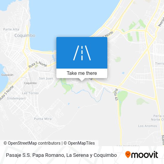 Pasaje S.S. Papa Romano map