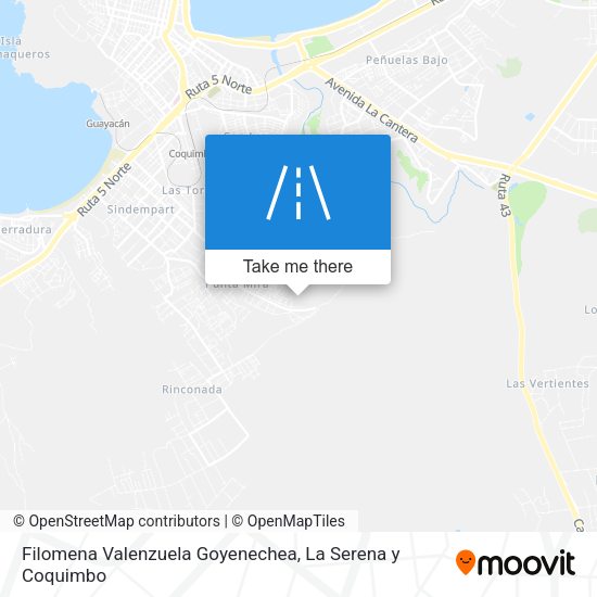 Filomena Valenzuela Goyenechea map
