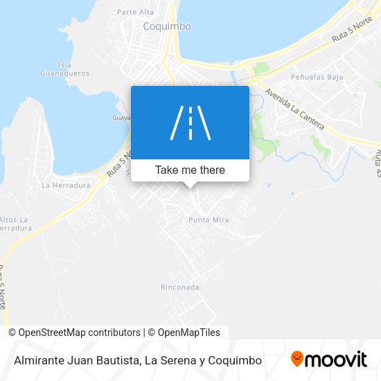 Almirante Juan Bautista map