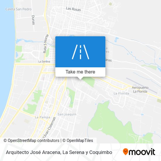 Arquitecto José Aracena map
