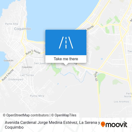 Mapa de Avenida Cardenal Jorge Medina Estévez