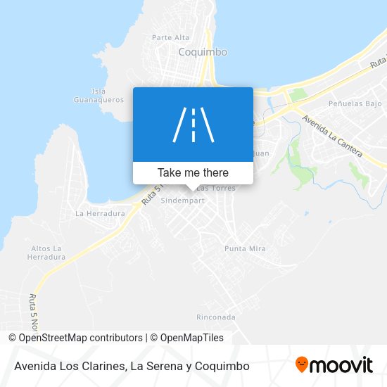 Avenida Los Clarines map