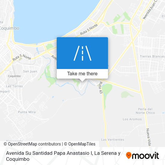 Mapa de Avenida Su Santidad Papa Anastasio I