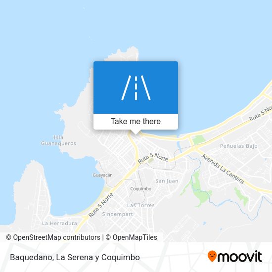 Baquedano map