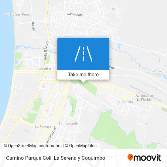 Camino Parque Coll map