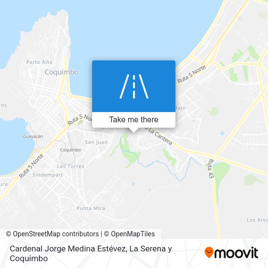 Cardenal Jorge Medina Estévez map