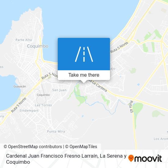 Mapa de Cardenal Juan Francisco Fresno Larraín