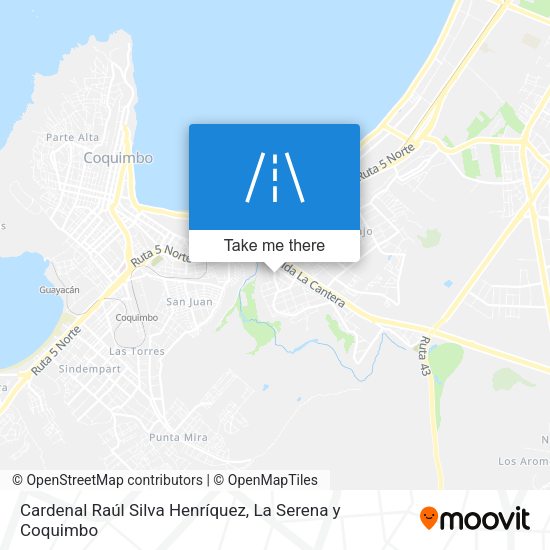 Mapa de Cardenal Raúl Silva Henríquez