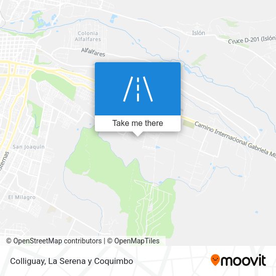Colliguay map