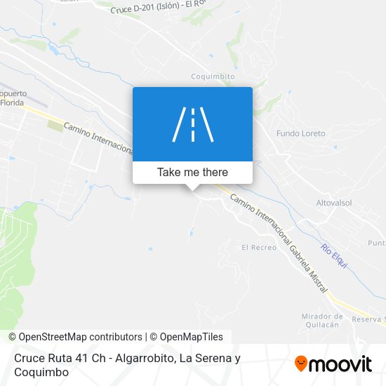 Cruce Ruta 41 Ch - Algarrobito map