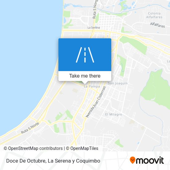 Doce De Octubre map
