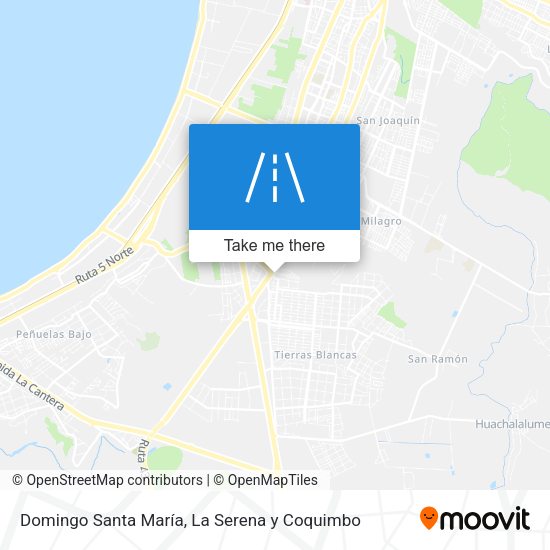 Mapa de Domingo Santa María