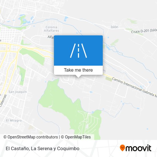 El Castaño map