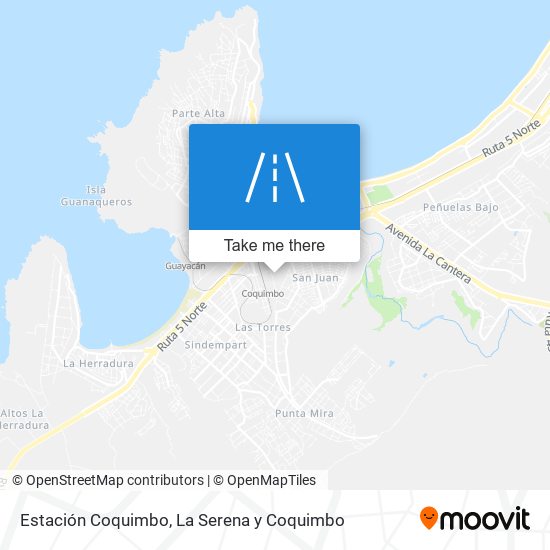 Mapa de Estación Coquimbo