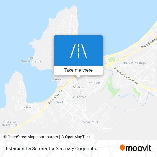 Mapa de Estación La Serena