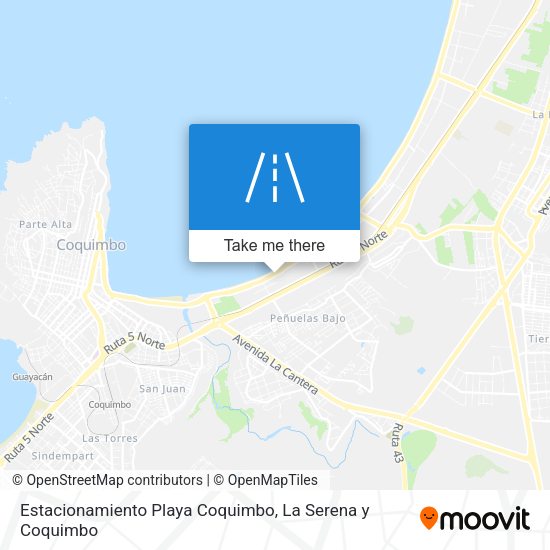 Estacionamiento Playa Coquimbo map