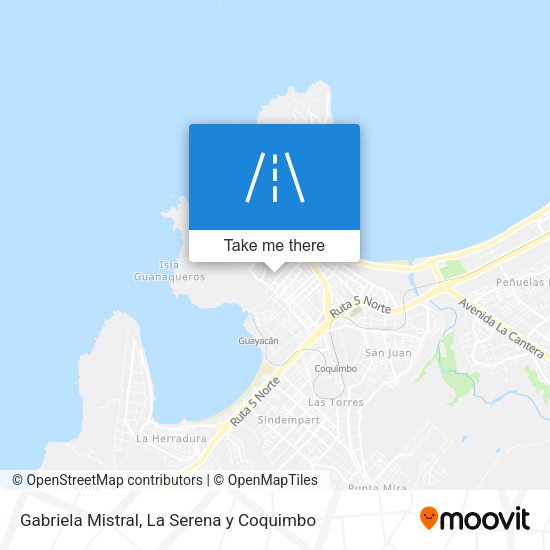 Mapa de Gabriela Mistral