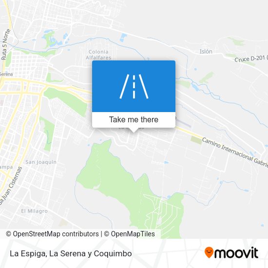 La Espiga map