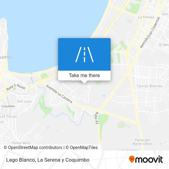 Lago Blanco map