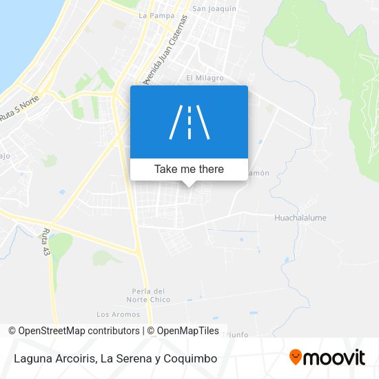 Laguna Arcoiris map