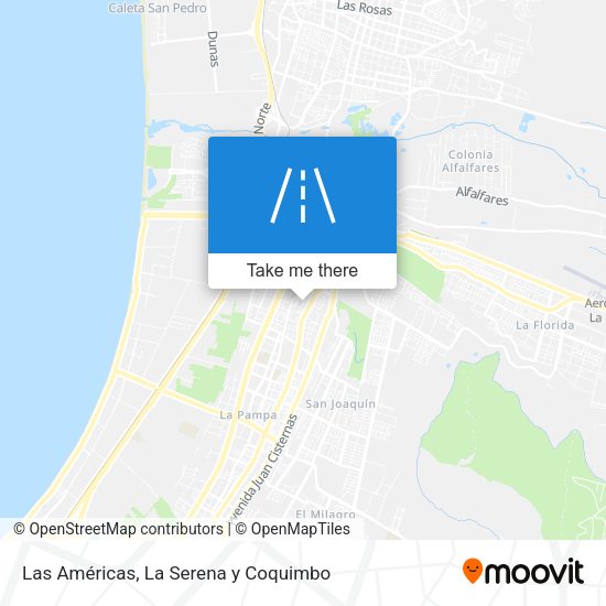 Las Américas map