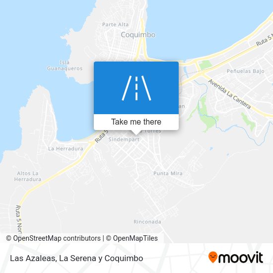 Las Azaleas map