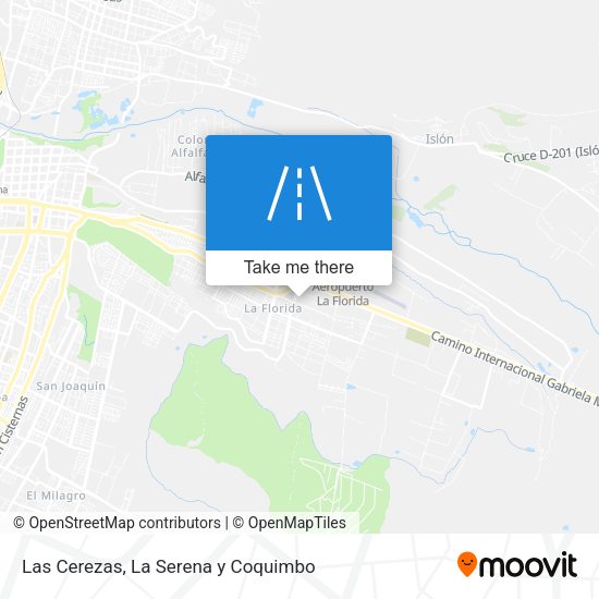 Las Cerezas map