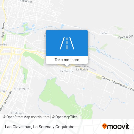 Las Clavelinas map