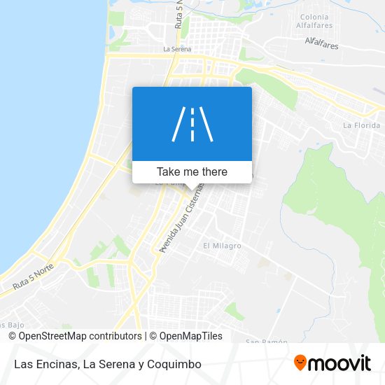 Las Encinas map