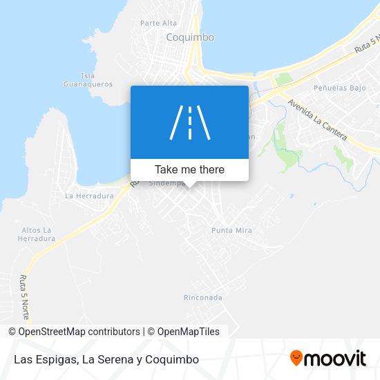 Las Espigas map