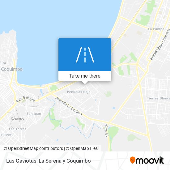 Las Gaviotas map