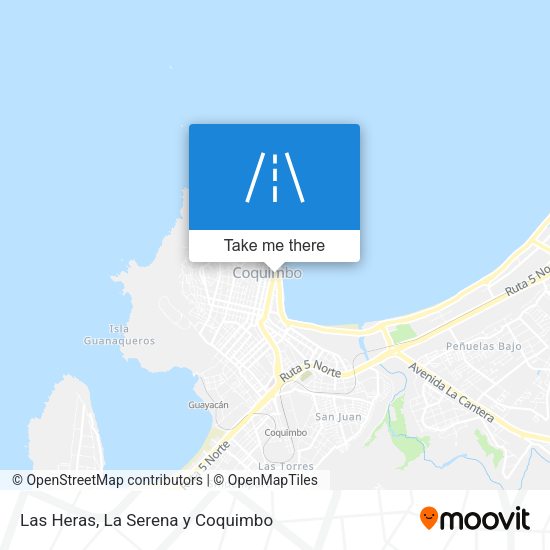 Las Heras map
