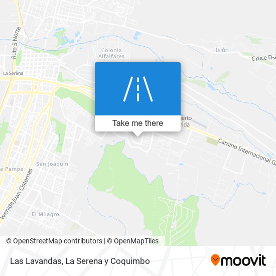 Las Lavandas map