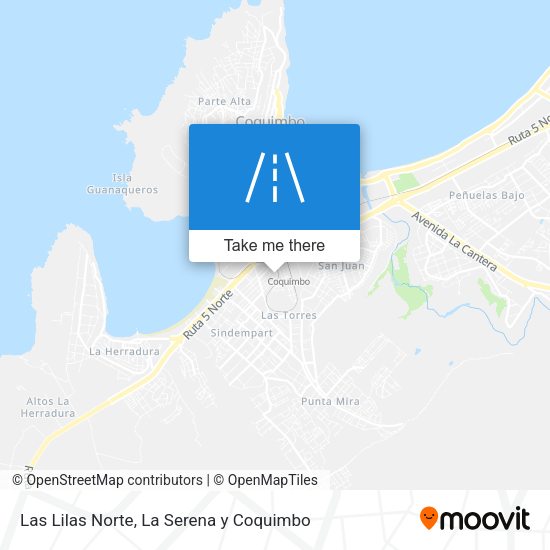 Las Lilas Norte map