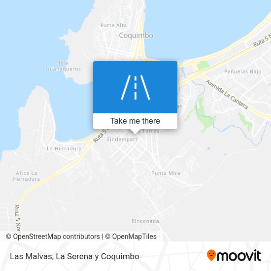 Las Malvas map