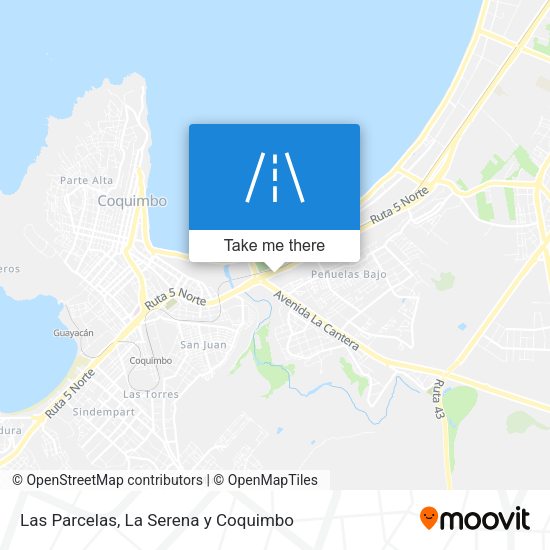 Las Parcelas map