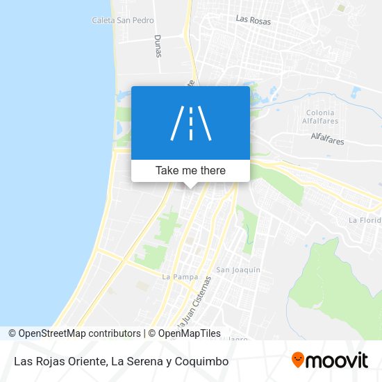 Mapa de Las Rojas Oriente
