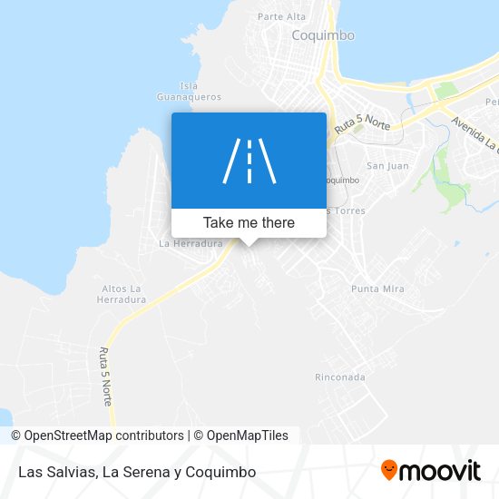 Las Salvias map