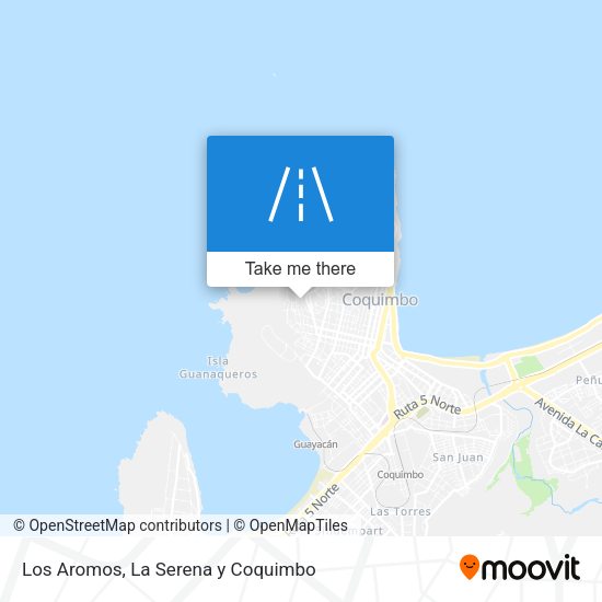 Los Aromos map