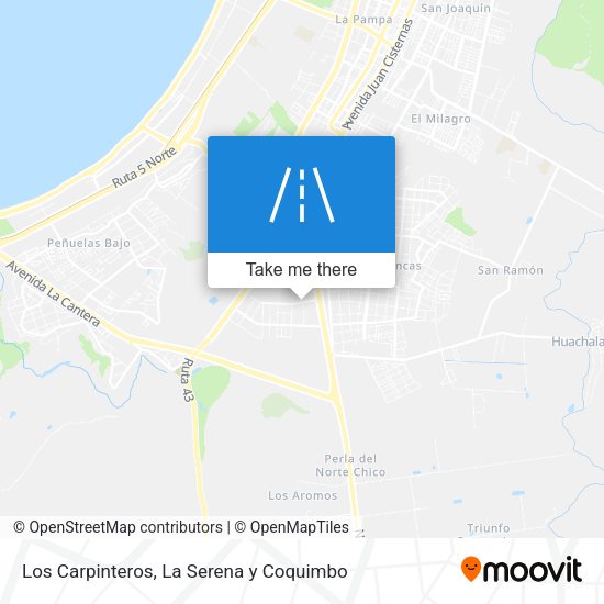 Los Carpinteros map