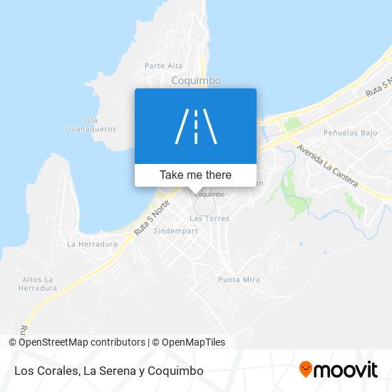 Los Corales map