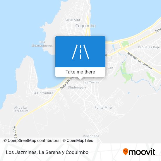 Los Jazmines map