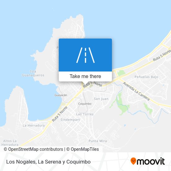 Los Nogales map