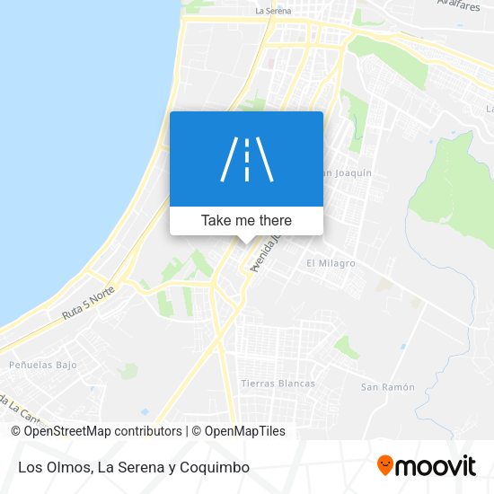 Los Olmos map