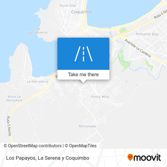 Los Papayos map