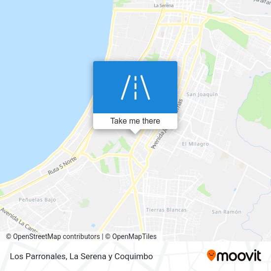 Los Parronales map