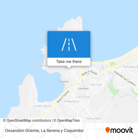 Ossandon Oriente map