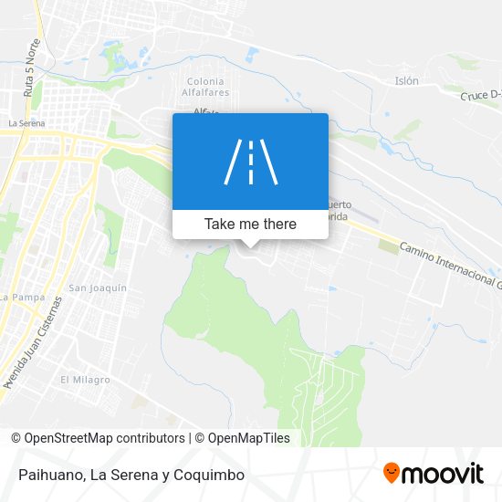Mapa de Paihuano