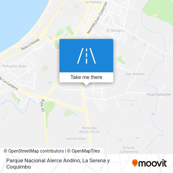 Parque Nacional Alerce Andino map